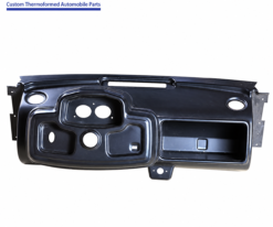 Golf car dashboard using thick sheet vacuum forming process